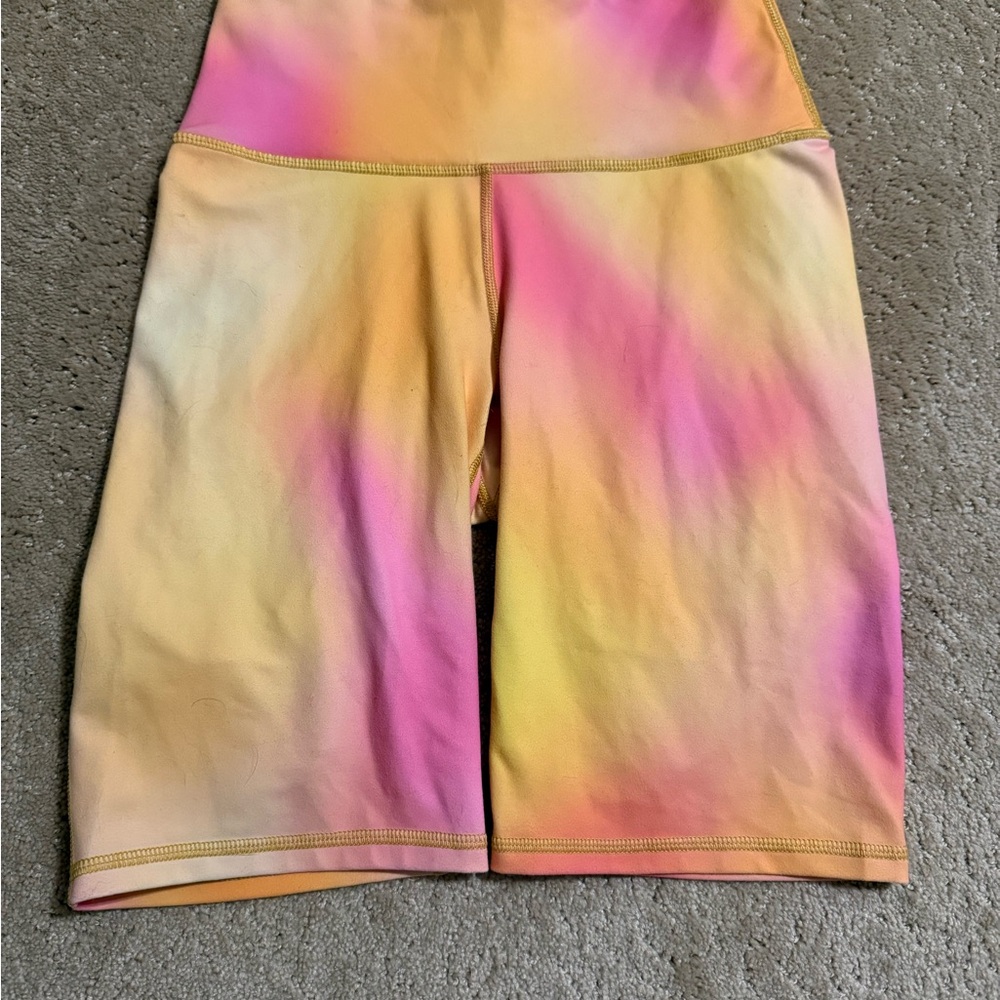Fabletics Colorful Tie-Dye Bike Shorts